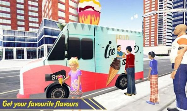 城市冰淇淋送货人-插图1