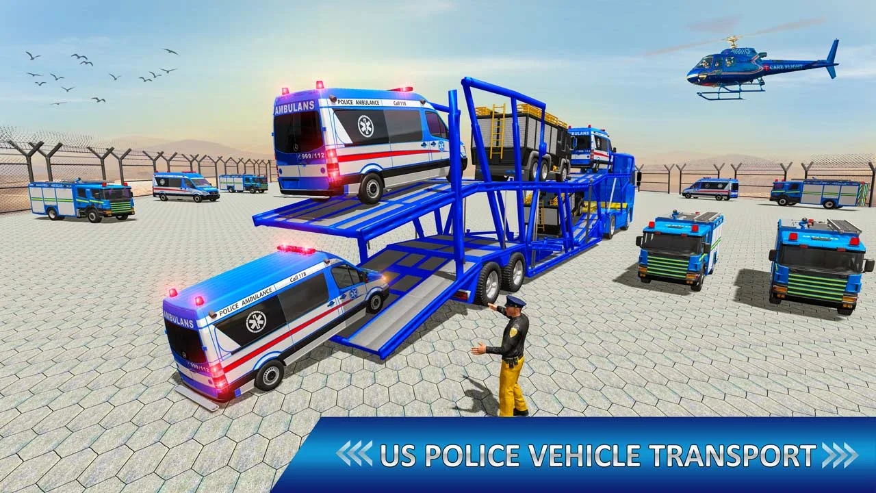 警察消防车运输-插图1