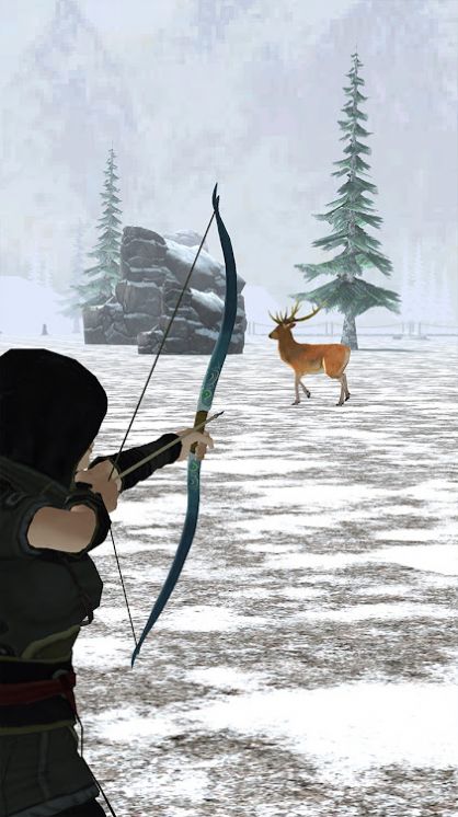 弓箭手攻击动物狩猎